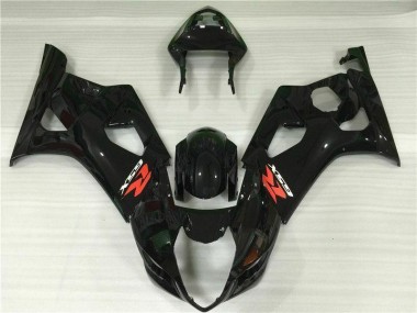 Abs Carenagem Moto GSXR 1000 K3 03-04 - Preto Brilhante