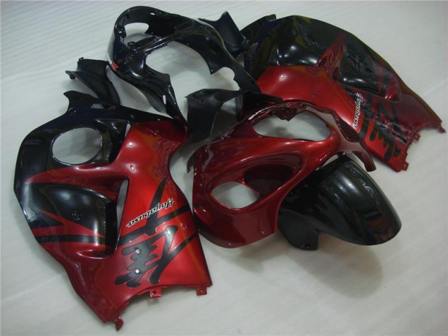 Abs Carenagem Moto GSXR 1300 Hayabusa 96-07 - Vermelho Preto