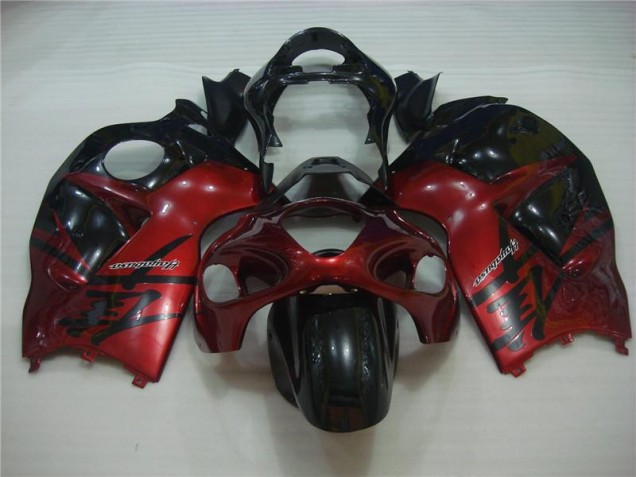 Abs Carenagem Moto GSXR 1300 Hayabusa 96-07 - Vermelho Preto