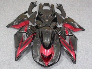 Abs Carenagem Moto ZX14R ZZR 1400 06-11 - Preto Vermelho