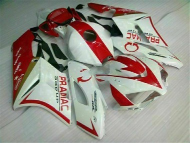 Abs Kit Carenagem & Plásticos Moto CBR 1000RR 04-05 - Branco Vermelho