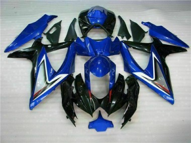 Abs Kit Carenagem & Plásticos Moto GSXR 600 / 750 K8 08-10 - Azul Preto