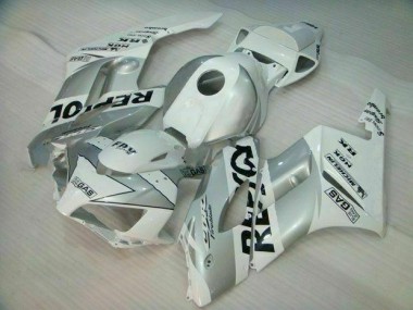 Abs Kit Completos Carenagem Moto CBR 1000RR 04-05 - Prata Branco Repsol