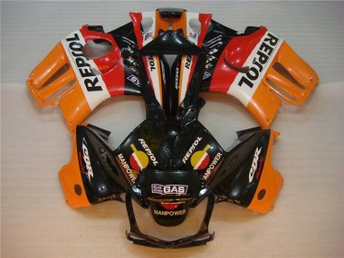 Abs Kit Completos Carenagem Moto CBR 600 F3 95-98 - Preto Laranja Repsol