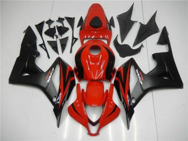 Abs Kits Carenagem Moto CBR 600RR 07-08 - Preto Vermelho