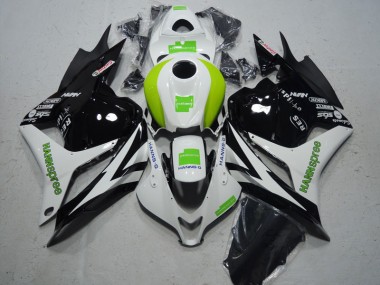 Abs Kits Carenagem Moto CBR 600RR 09-12 - Preto Branco Verde Hannspree