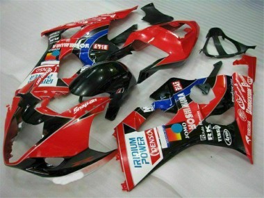 Abs Kits Carenagem Moto GSXR 1000 K3 03-04 - Vermelho