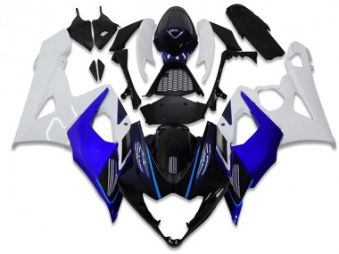 Abs Kits Carenagem Moto GSXR 1000 K5 05-06 - Azul Branco