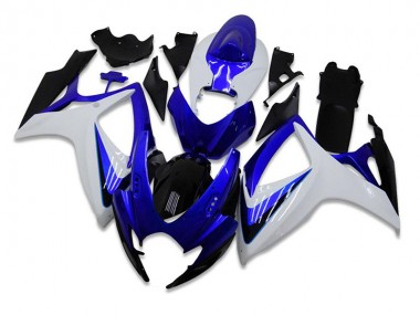 Abs Kits Carenagem Moto GSXR 600 / 750 K6 06-07 - Azul Branco