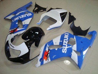 Abs Kits Carenagem Moto GSXR 750 K1 K2 K3 01-03 - Azul Branco