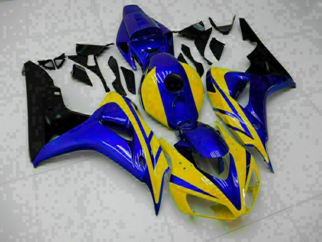 Abs Kits Completos Carenagem Moto CBR 1000RR 06-07 - Azul Amarelo