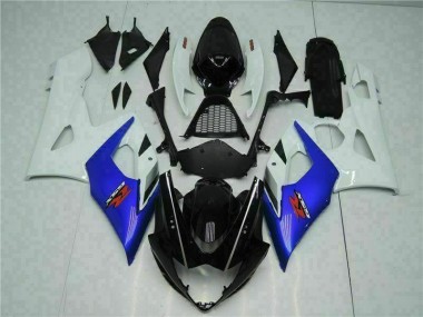 Abs Kits Completos Carenagem Moto GSXR 1000 K5 05-06 - Azul Branco