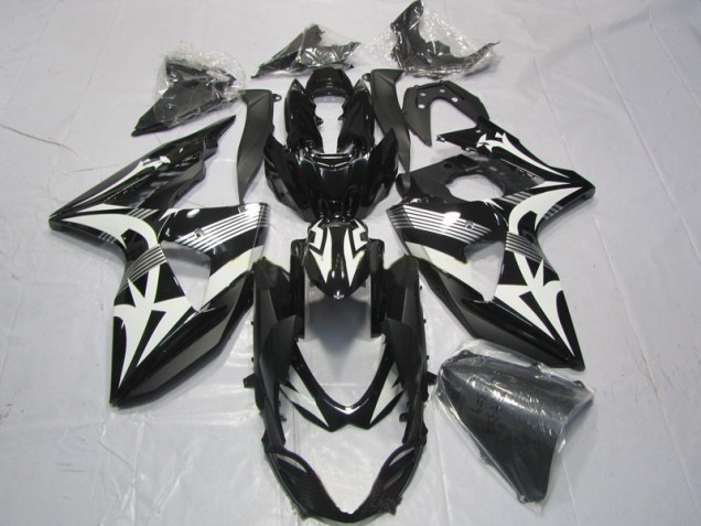 Abs Kits Completos Carenagem Moto GSXR 1000 K9 09-16 - Preto Branco