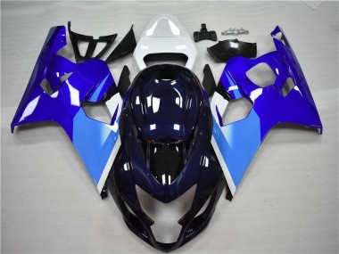 Abs Kits Completos Carenagem Moto GSXR 600 / 750 K4 04-05 - Azul Branco