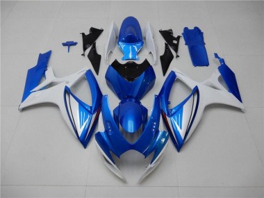 Abs Kits Completos Carenagem Moto GSXR 600 / 750 K6 06-07 - Azul Branco