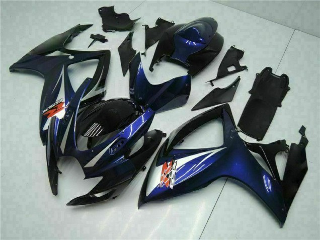 Abs Kits Completos Carenagem Moto GSXR 600 / 750 K6 06-07 - Preto Azul