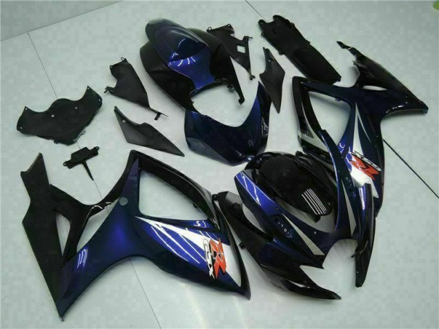 Abs Kits Completos Carenagem Moto GSXR 600 / 750 K6 06-07 - Preto Azul