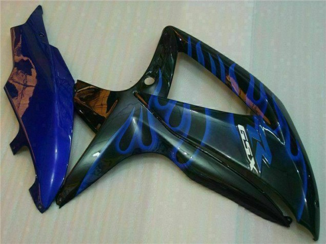 Abs Kits Completos Carenagem Moto GSXR 600 / 750 K8 08-10 - Azul Preto