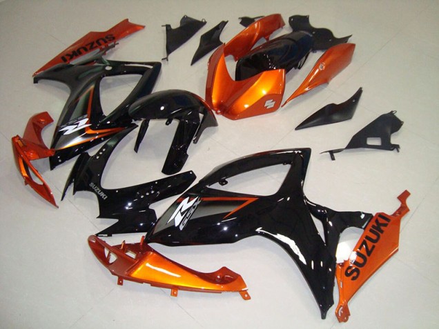 Abs Kits Completos Carenagem Moto GSXR 750 K6 06-07 - Preto Laranja