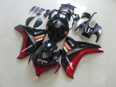 Abs Moto Plástico CBR 1000RR 08-11 - Preto Vermelho Mugen