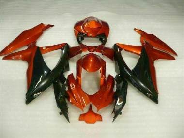 Abs Moto Plástico GSXR 600 / 750 K8 08-10 - Vermelho Preto