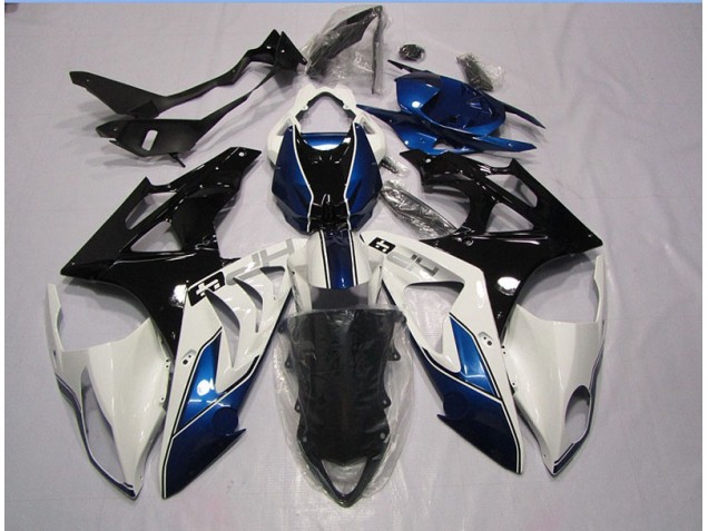 Abs Moto Plástico S1000RR 09-14 - Branco Azul