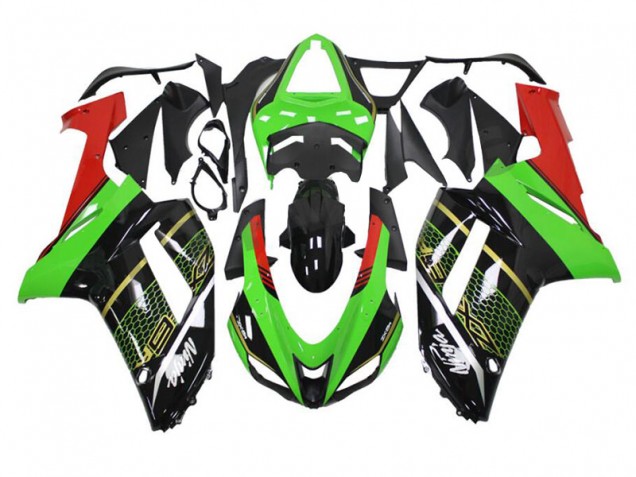 Abs Moto Plástico ZX10R 08-10 - Verde Preto