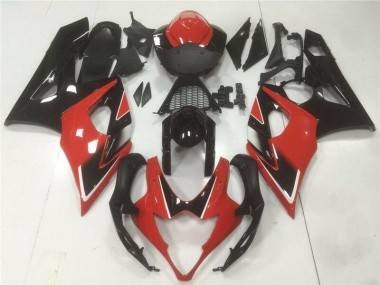 Abs Moto Plásticos GSXR 1000 K5 05-06 - Vermelho Preto