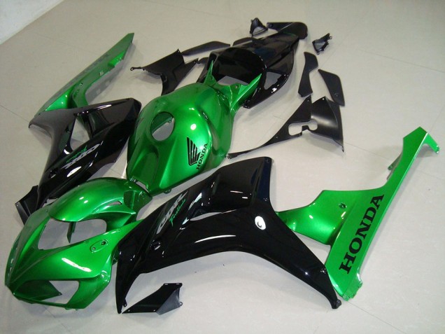 Abs Motocicleta Plásticos CBR 1000RR 06-07 - Preto Verde