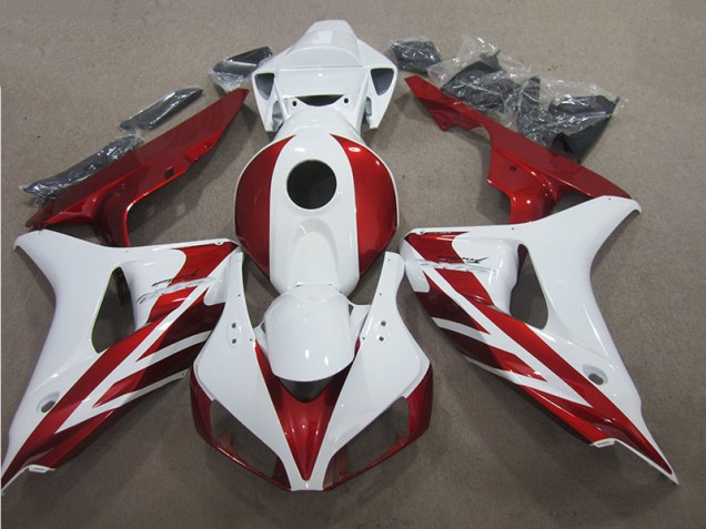 Abs Motocicleta Plásticos CBR 1000RR 06-07 - Vermelho Branco