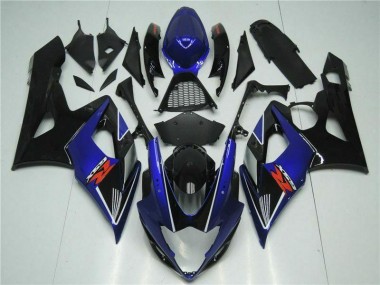 Abs Motocicleta Plásticos GSXR 1000 K5 05-06 - Azul Preto