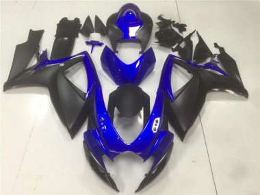 Abs Motocicleta Plásticos GSXR 600 / 750 K6 06-07 - Preto Azul