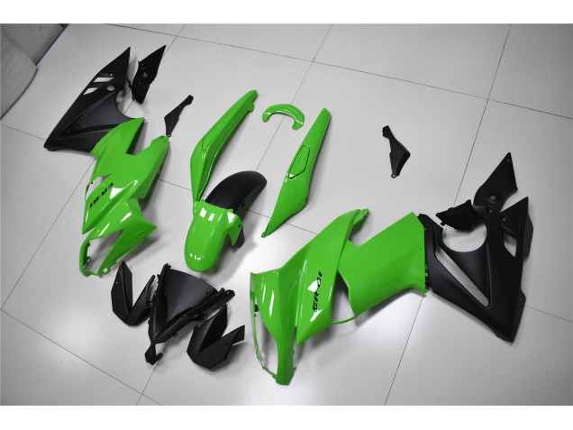 Abs Motocicleta Plásticos ZX10R 08-10 - Verde Preto