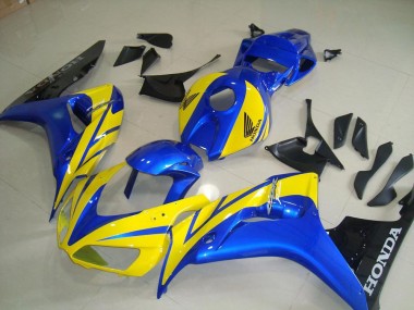 Carenagem Moto CBR 1000RR 06-07 - Amarelo Azul Preto