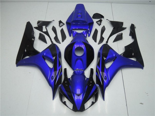 Carenagem Moto CBR 1000RR 06-07 - Azul Preto