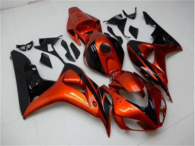 Carenagem Moto CBR 1000RR 06-07 - Laranja Preto