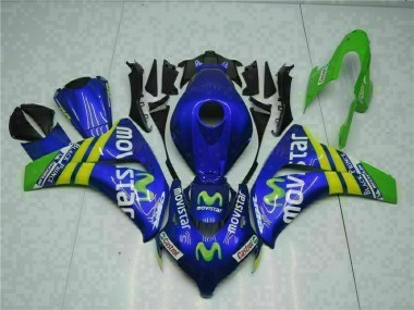Carenagem Moto CBR 1000RR 08-11 - Verde Azul