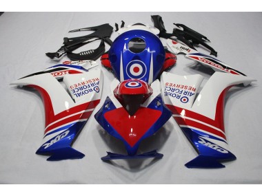 Carenagem Moto CBR 1000RR 12-16 - Azul Vermelho Royal Air Force Reserves