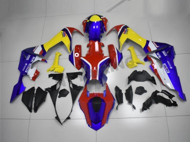 Carenagem Moto CBR 1000RR 17-23 - Azul Amarelo Vermelho