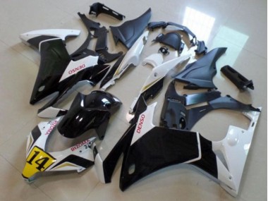 Carenagem Moto CBR 500RR 13-15 - Preto Branco Denso Rizoma 14