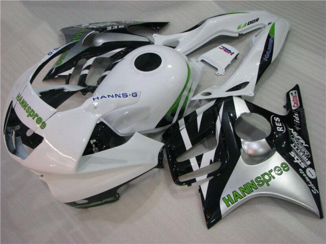 Carenagem Moto CBR 600 F3 95-98 - Branco Verde Hannspree