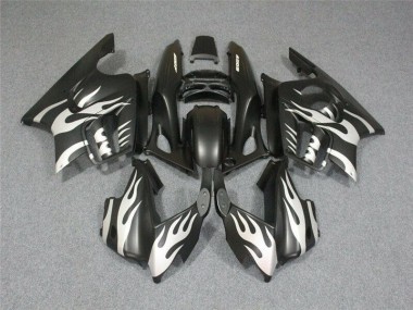 Carenagem Moto CBR 600 F4i 01-03 - Preto Branco Chama