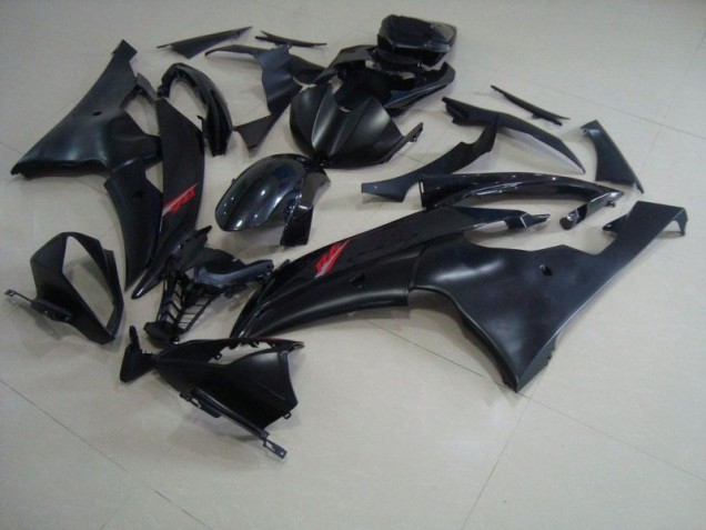 Carenagem Moto Daytona 675 Triple 06-08 - Preto Fosco Preto Brilhante