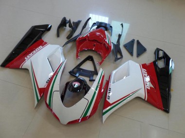 Carenagem Moto Ducati 848 1098 1198 07-14 - Branco Vermelho