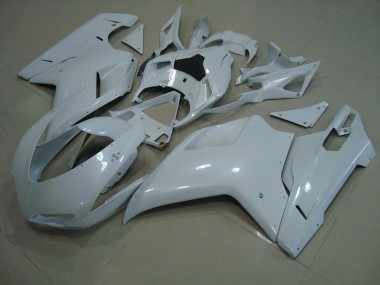 Carenagem Moto Ducati 848 1098 1198 07-14 - Brilhante Branco