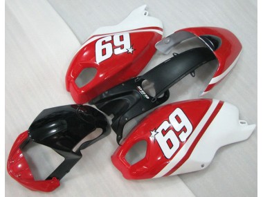 Carenagem Moto Ducati Monster 696 08-12 - Preto Vermelho Branco 69