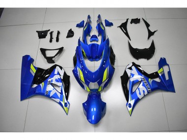 Carenagem Moto GSXR 1000 17-23 - Azul Branco Decalque