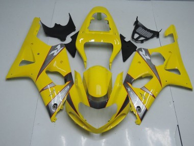 Carenagem Moto GSXR 1000 K1 00-02 - Amarelo & Cinzento