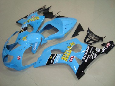 Carenagem Moto GSXR 1000 K1 00-02 - Azul Preto