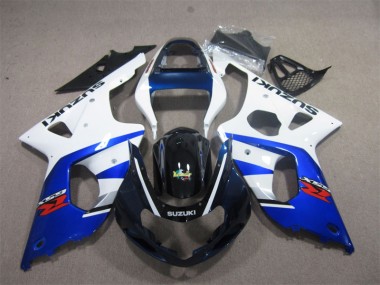 Carenagem Moto GSXR 1000 K1 00-02 - Branco Azul
